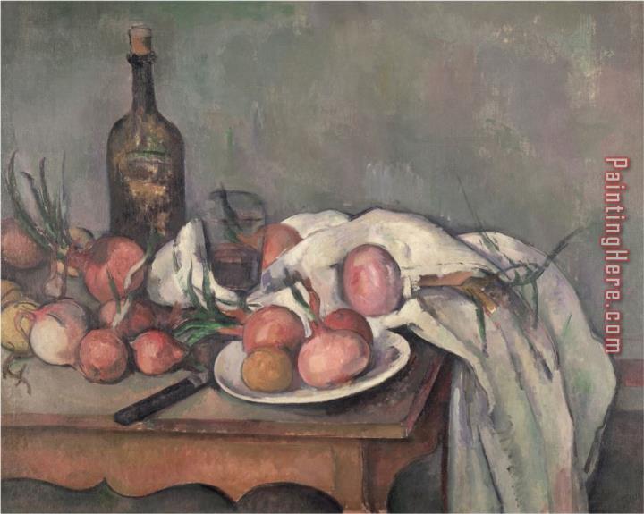 Paul Cezanne Still Life with Onions Circa 1895